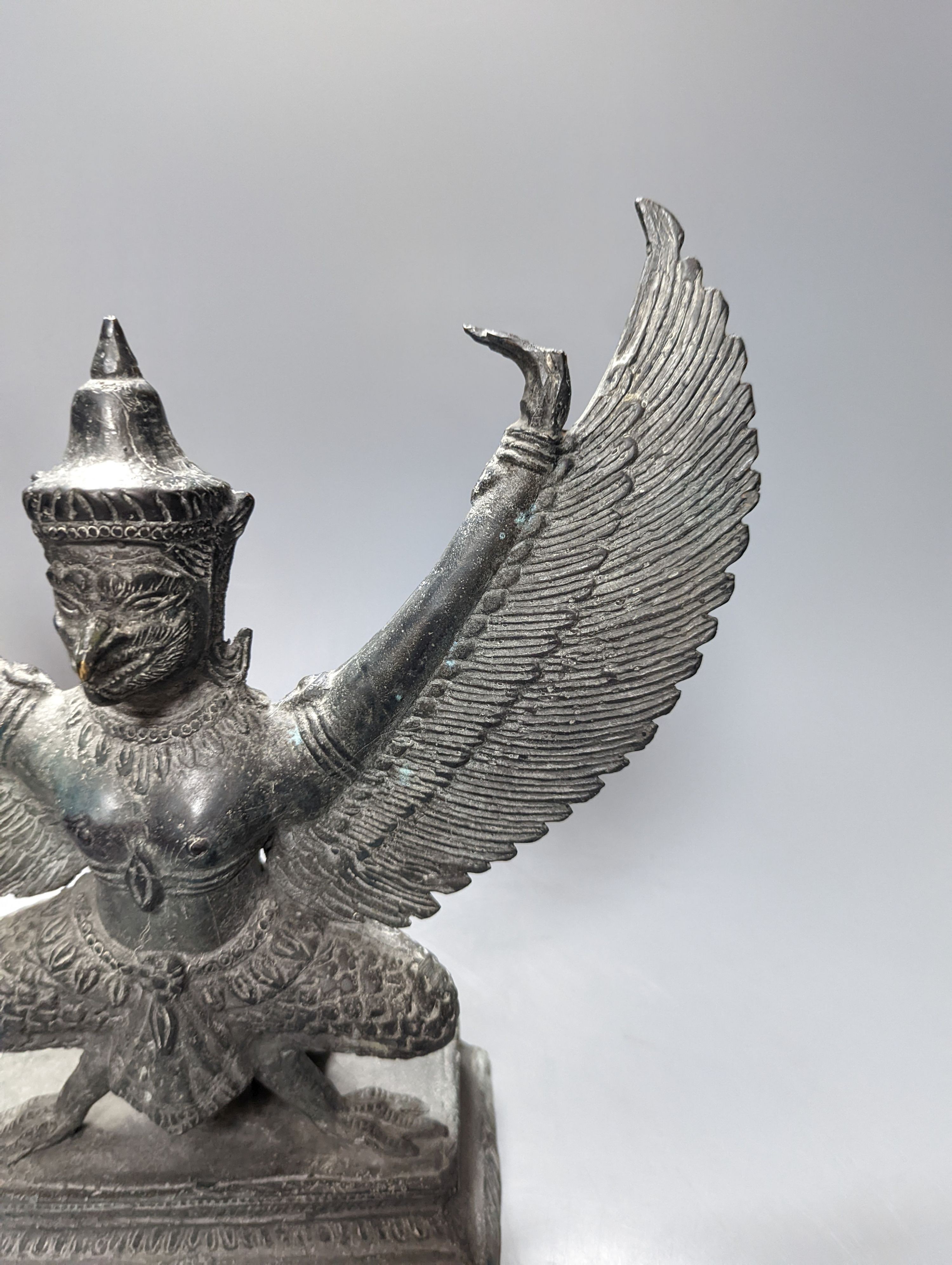 A south East Asian bronze model of a Garuda 32cm